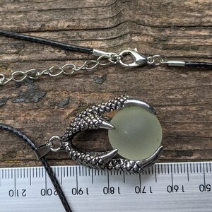 Sea Glass marble necklace, sea marble, seaglass & silver, beach glass marble, glass necklace, seaglass marble necklace, Meer Glas murmel image 5
