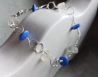 Handgefertigte Seeglas Armband, Seeglas Armband, Scottish Seeglas Armband, Seeglas Schmuck, Scottish Sea Glass Schmuck, Handmade