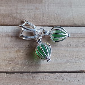 Scottish Sea Glass Silver Earrings, Green Sea Glass Earrings, Scottish Sea Glass, Green Sea Glass Earrings, Green Seaglass, Scottish Gift