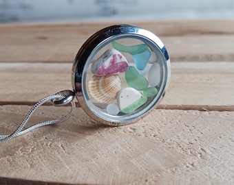 Scottish Sea Pottery Necklace, Beach Find Necklace, Memories of Scotland, Scottish Gift, Genuine Sea Glass Necklace, Gift for Her