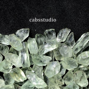 Natural Green Amethyst Crystal Rough Rocks Healing Natural Green Amethyst / Prasiolite / Green Quartz / Rough Gemstone / Raw Green Amethys