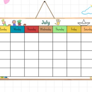 Summer Fun Printable Planner for Kids: Your Guide for July and August ...