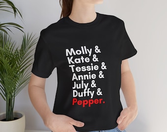 Huérfanos de Annie - Camiseta unisex para adultos de Pepper, regalo para el elenco, camiseta musical, camiseta de teatro de Broadway, regalo para amantes del teatro musical, fanático del teatro