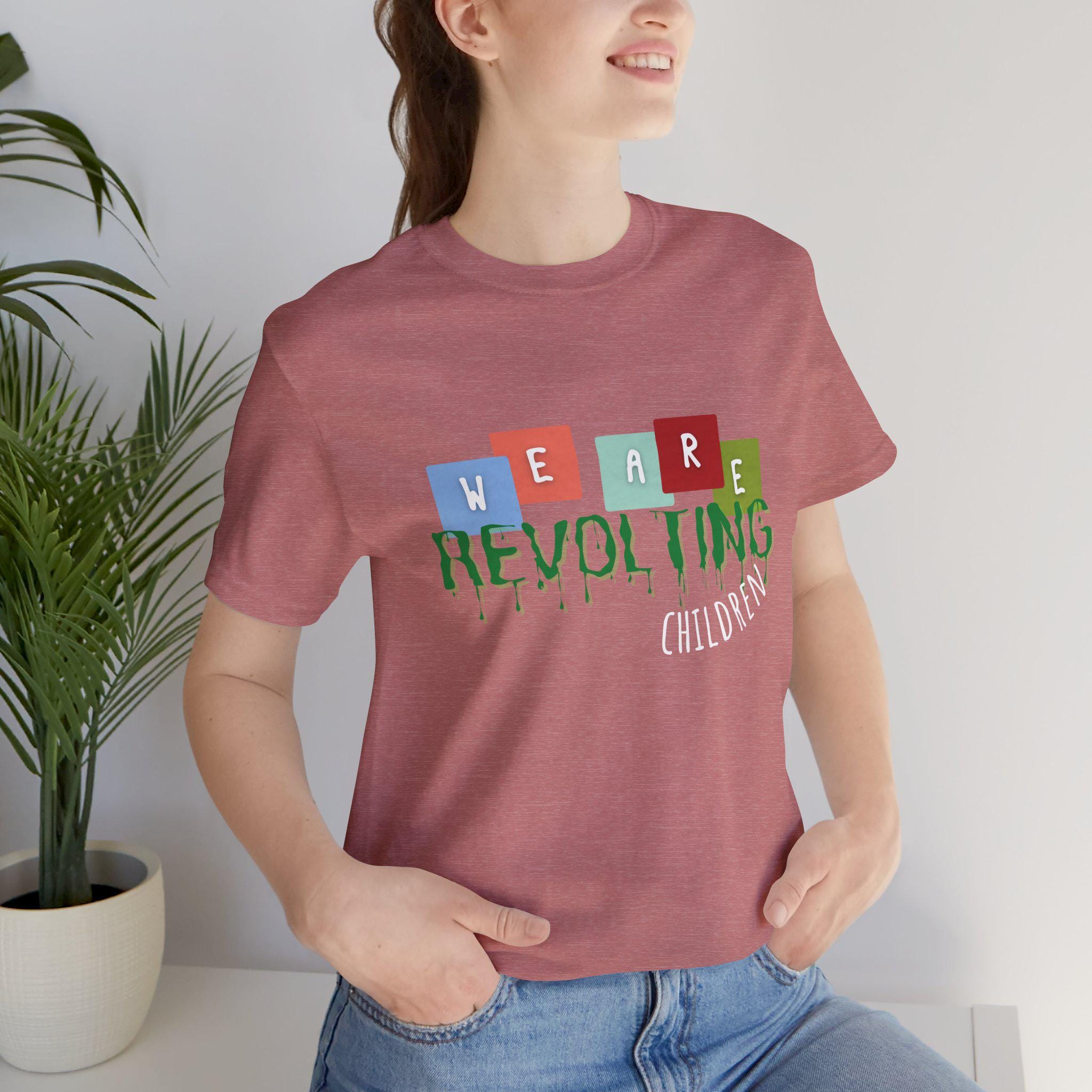 Matilda We Are Revolting Children Adult Unisex Tshirt, Musical Theatre Tee, Theater Shirt, Musicals Gift, Inspirational, Broadway Gift