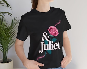Maglietta unisex in jersey di cotone con tema Musical & Juliet, maglietta da teatro di Broadway, regalo per gli amanti del musical.