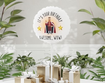 Palloncino per compleanno al teatro musicale di Hamilton, decorazioni per feste a Broadway, celebrazione di Re Giorgio III