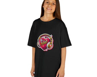 Maglietta unisex in jersey di cotone con tema musical e Giulietta, maglietta per bambini a tema Broadway, regalo perfetto per gli amanti del teatro musicale.