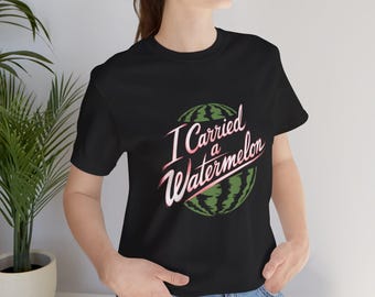 Camiseta del musical Dirty Dancing "Llevé una sandía" estilo retro unisex de algodón para adultos.