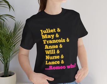 Maglietta unisex in jersey di cotone con tema Musical & Juliet, maglietta da teatro di Broadway, regalo per gli amanti del musical.
