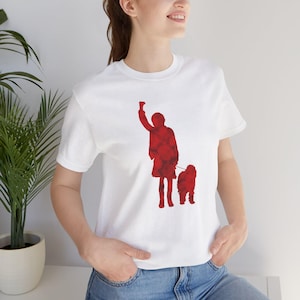 Annie & Sandy The Dog Watercolour Outline Unisex Tee, ast Gift, Musical Tshirt, Broadway Theater Shirt, Musical Theatre Lover Gift