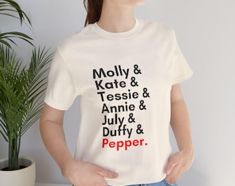 Orphans of Annie Musical - Pepper Adult Unisex Cotton Tshirt, Theatre Tee Broadway, Cast Gift