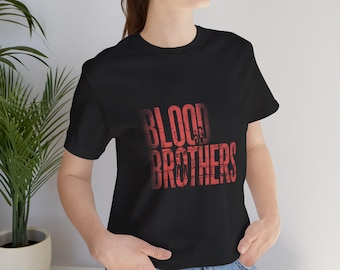T-shirt unisex in cotone del musical Blood Brothers, maglietta dello spettacolo di Broadway, regalo per studenti di teatro