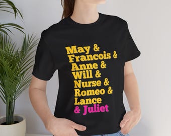 Maglietta unisex in jersey di cotone con tema Musical & Juliet, maglietta da teatro di Broadway, regalo per gli amanti del musical.