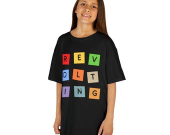 Maglietta in cotone per bambini con stampa del musical Matilda, maglietta unisex per bambini a tema teatro, regalo ideale per gli amanti dei libri.