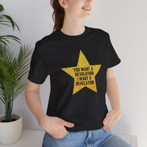 Hamilton Adult Unisex Tee, You Want A Revolution I Want A Revelation, Mens Shirt, Womens Tshirt, Musical Theater, Theatre, Musicals