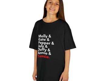 Camiseta de regalo del elenco de Orphans Of Annie Tessie – Camiseta de teatro musical para niños