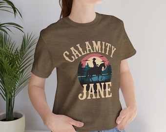 Calamity Jane Musical T-shirt unisex per adulti, maglietta western, regalo per fan dei film vintage, maglietta per amanti dei film western, storia americana, teatro