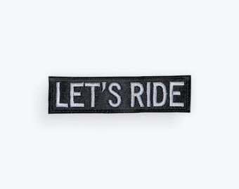 Let's Ride Motorcycle Patch
