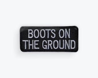 Boots On The Ground Motorcycle Patch