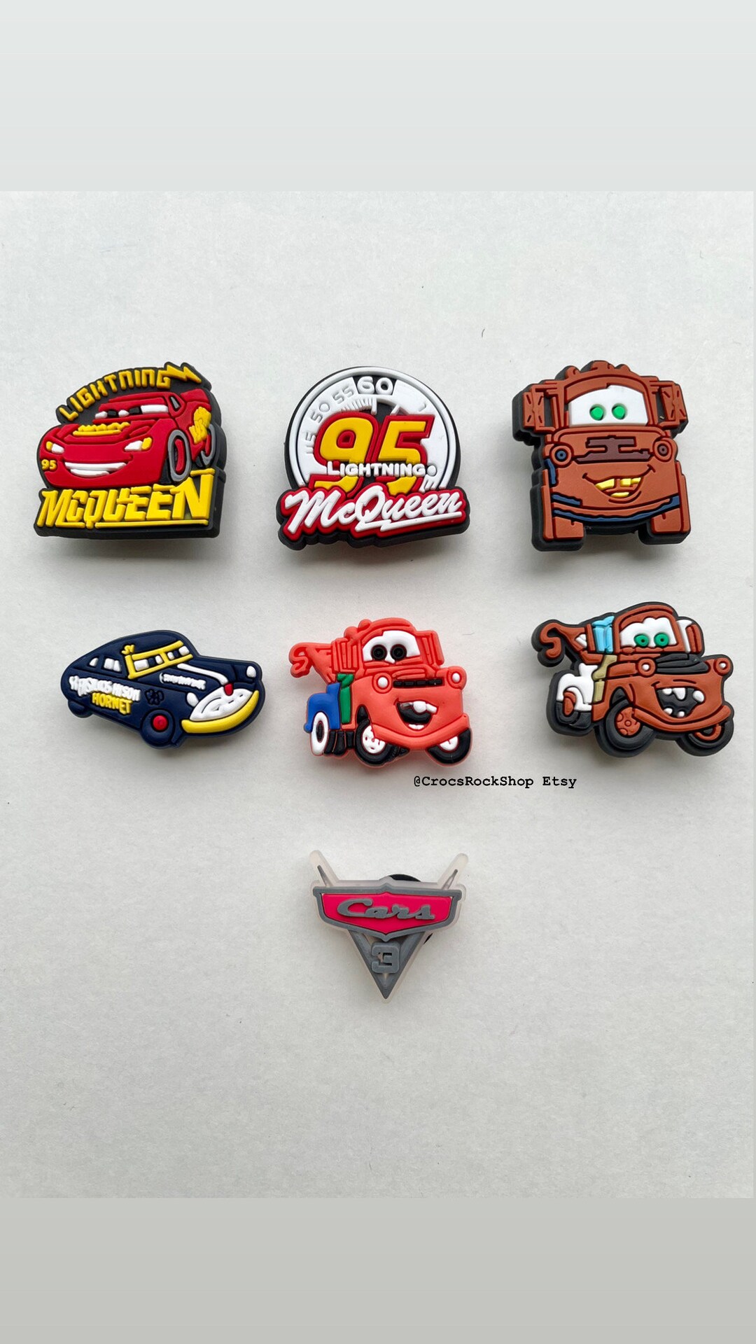 Lightning Mcqueen Crocs Charms Movie Crocs Jibbitz Cars Movie Etsy UK