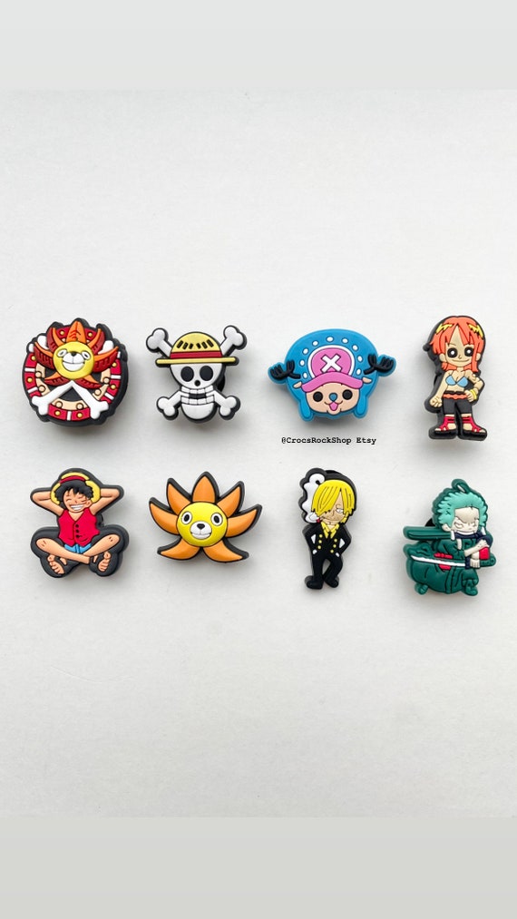 Pirates Crocs Charms Anime Jibbitz Manga Shoe Charms Skull Cross Bones Shoe Clips Accessories Treasure Anime Cartoon Jibbitz