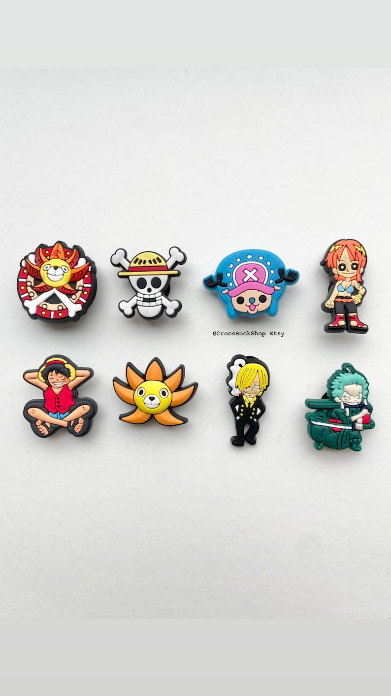 One Piece Crocs Charms Anime Jibbitz Manga Shoe Charms Luffy Etsy UK