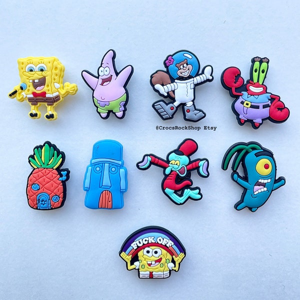 Spongebob and Patrick Croc Jibbitz Etsy