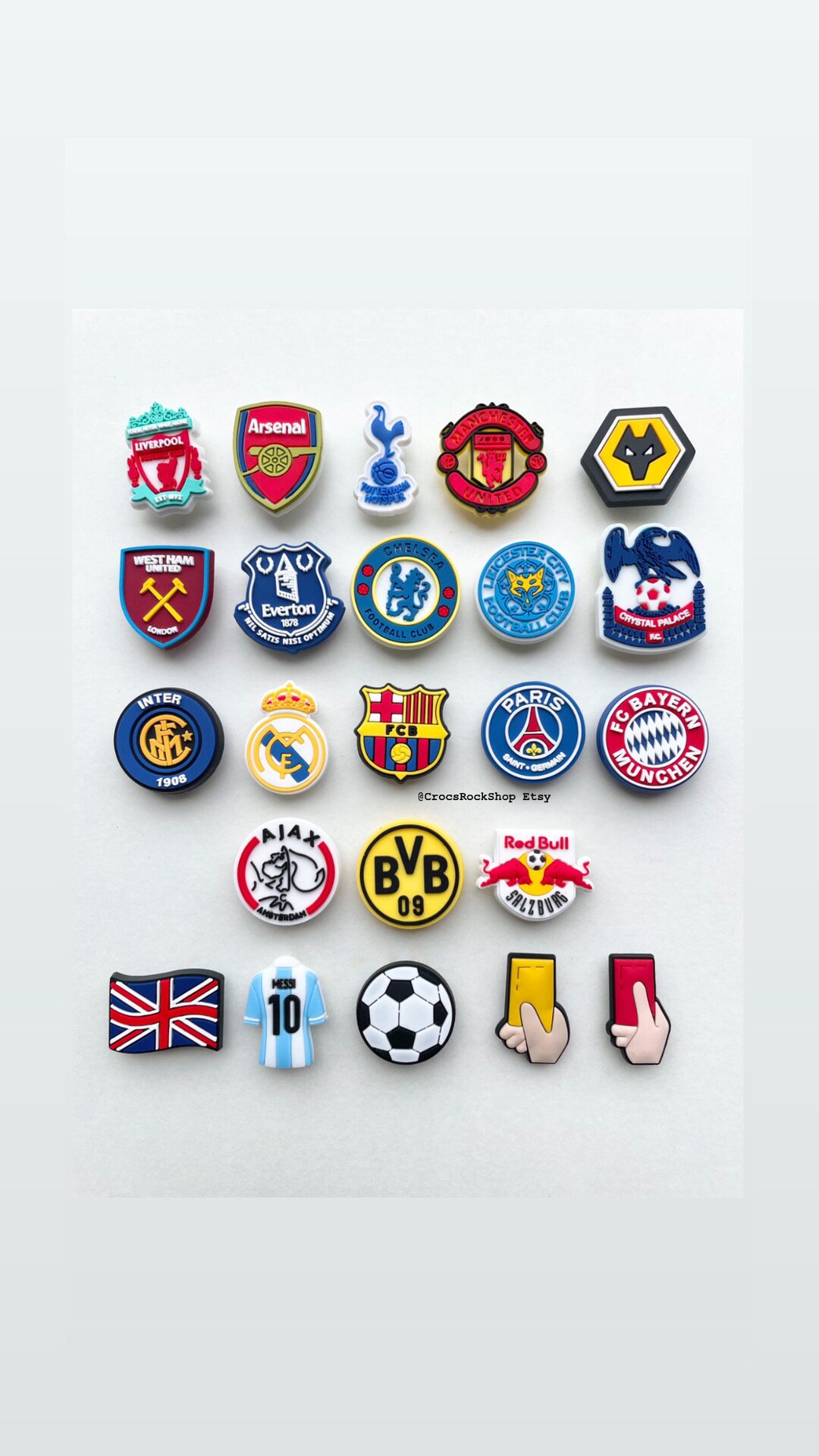 Football Crocs Charm Sports Crocs Charms Teams Shoe Clips Etsy UK