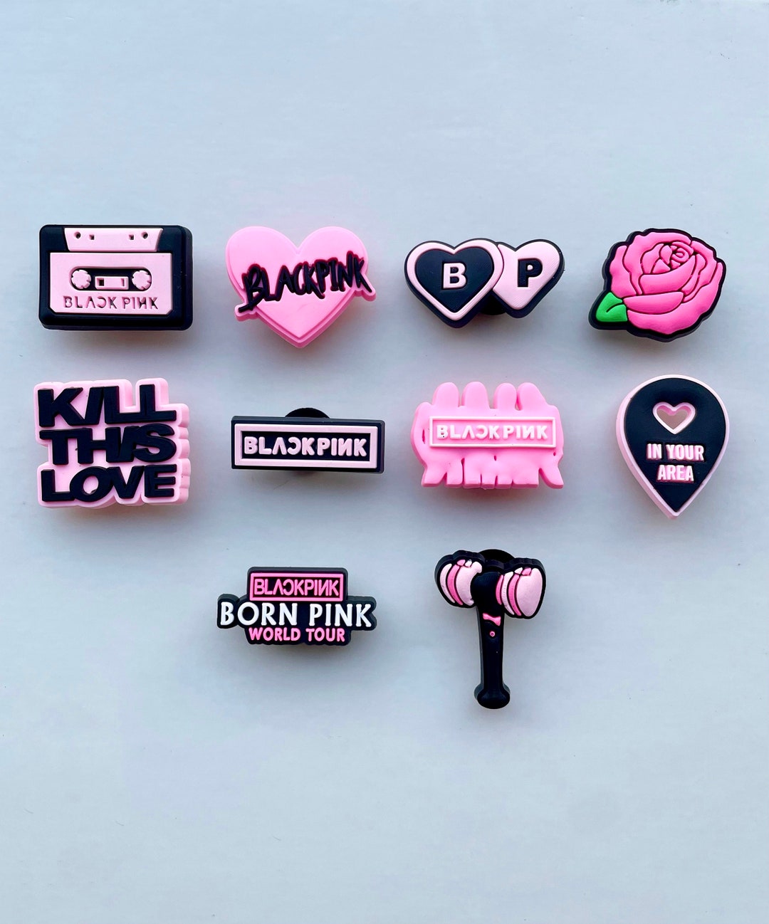 Blackpink Crocs Charms Kpop Jibbitz Music Shoe Clips Korean Pop