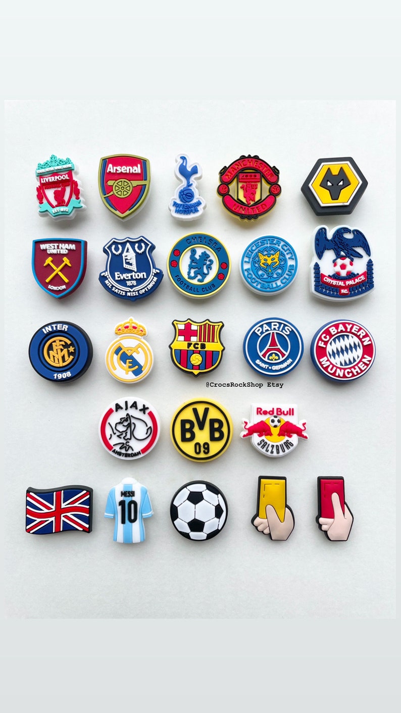Football Crocs Charm Sports Crocs Charms Teams Shoe Clips Etsy Australia