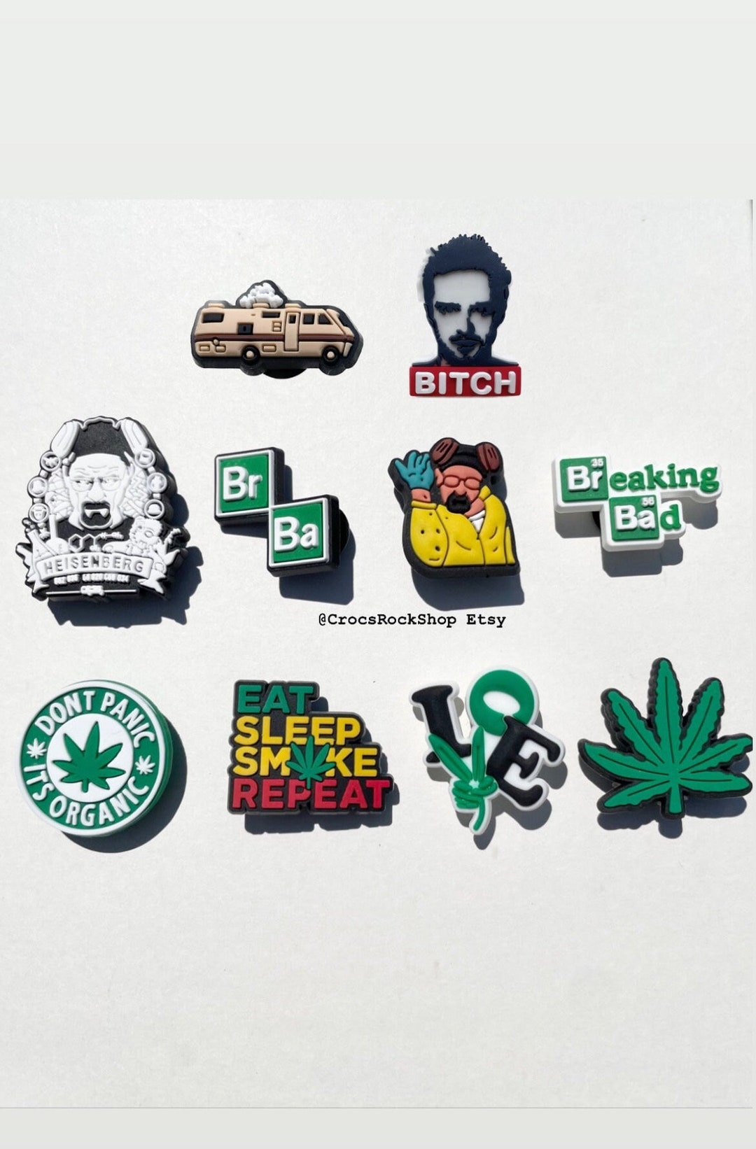 Breaking Bad Crocs Charms Movie Weed Crocs Jibbitz Walter White Jibbitz