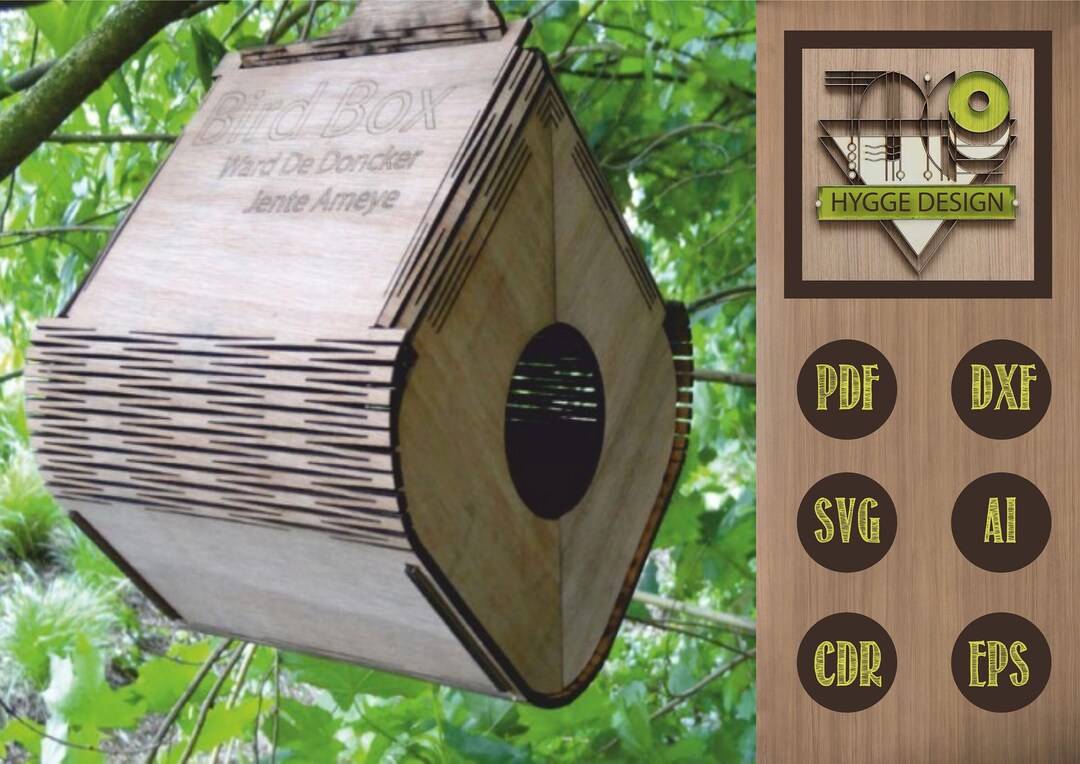 BIRD HOUSE Laser Cut Vector Files Etsy