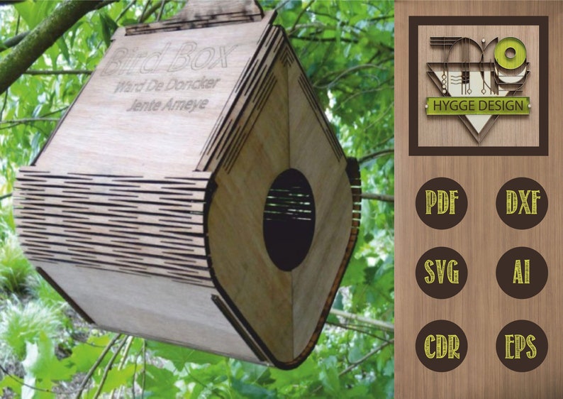 BIRD HOUSE Laser Cut Vector Files - Etsy