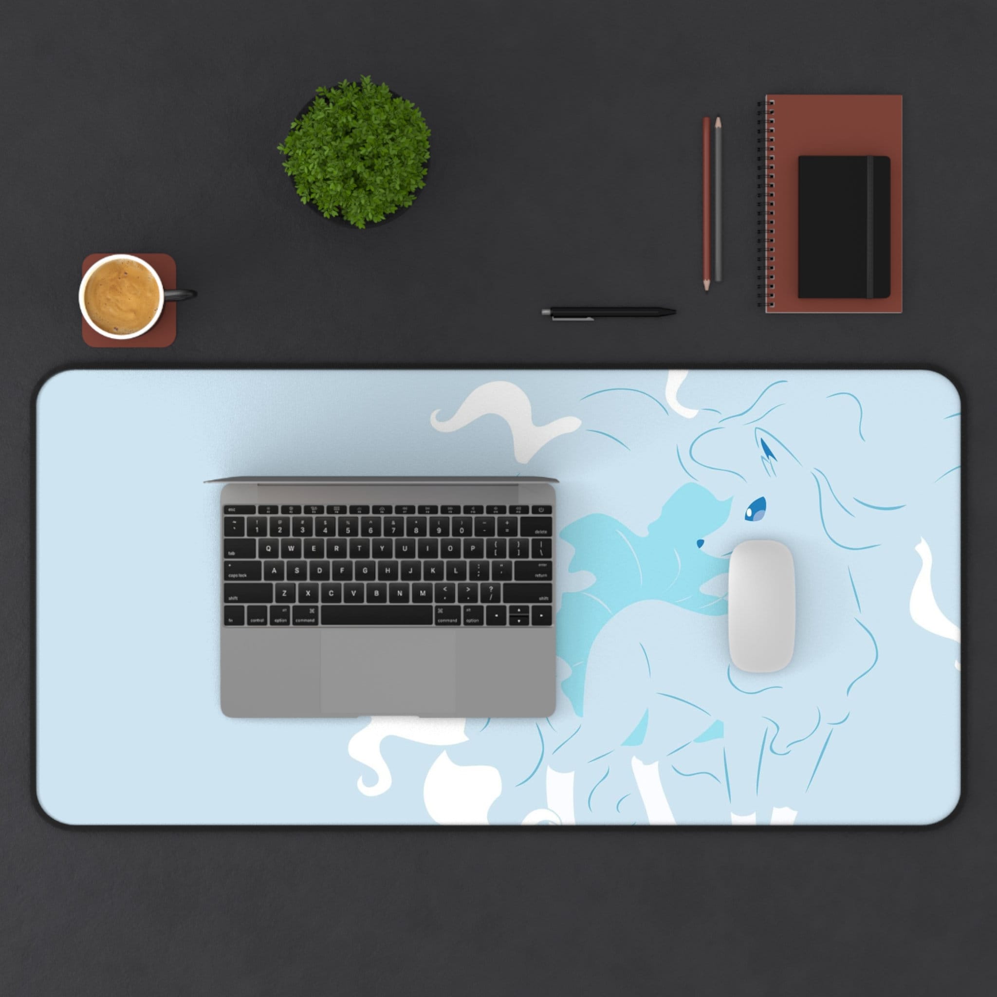 Pokemon Alolan Ninetales Minimalist Desk Mat - Etsy