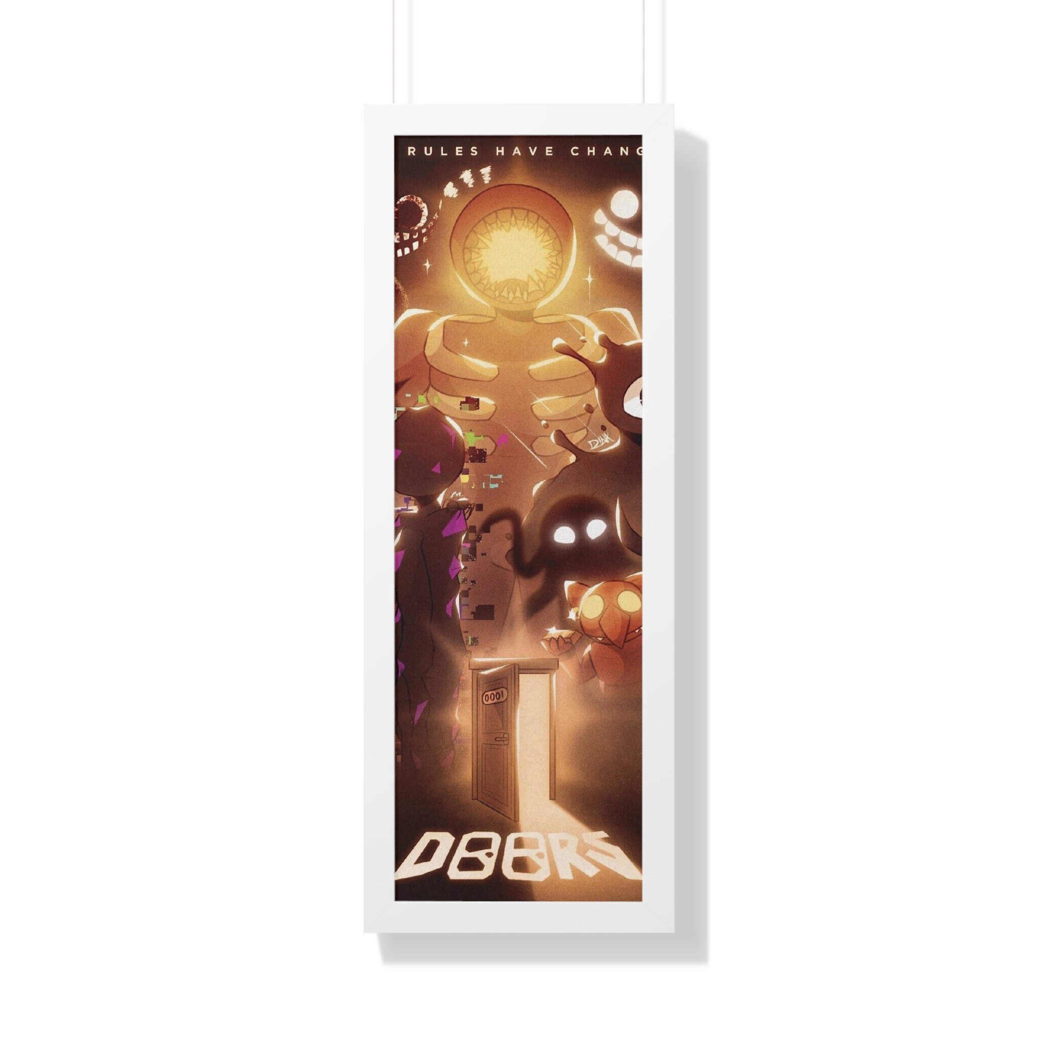 ROBLOX Doors Framed Art Print for Sale by khalid2001