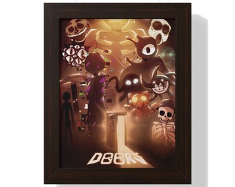 Figure Roblox Game Doors' Poster, picture, metal print, paint by