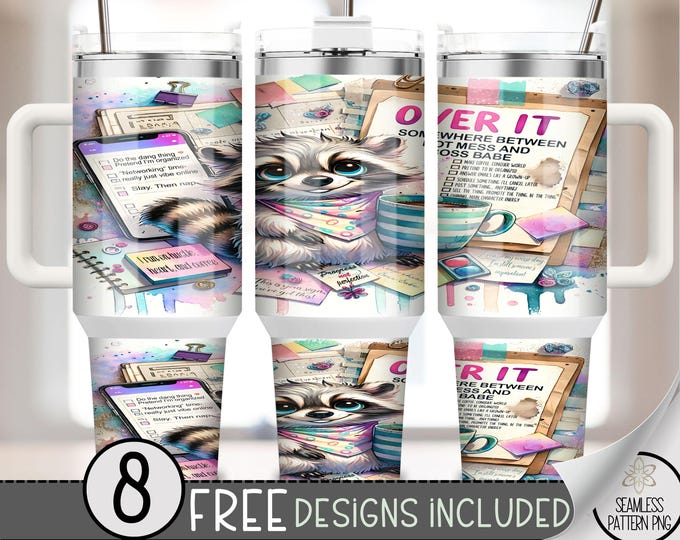 Hot Mess Boss Babe 40 oz Tumbler Sublimation PNG, Funny Affirmation Tumbler Sublimation Design, Coffee Sarcastic Quencher Cup Design, A183