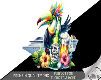 Cruise T-Shirt Design, Cruise Ship Vacation Clip Art PNG, Cruise and Cocktail Tshirt Design, Funny Cruise Shirt Design, Alcohol Package, A60