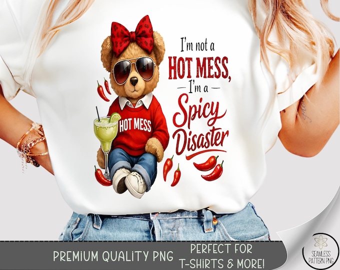 Teddy Bear T-shirt PNG, Cute Bear Sublimation Design, Adult Humor DTF Shirt Graphic, Mental Health TShirt File, B10045