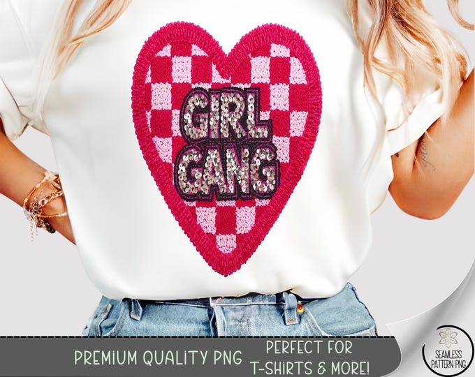 Pink Girl Gang T-Shirt PNG, Bestie Inspired Design, Sublimation Digital Download, Fancy Women, A789