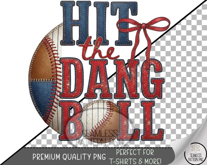 Baseball Sublimation Design, Bold Sport UV DTF Graphic, Rustic Patchwork Clip Art, Digital Download, B10184