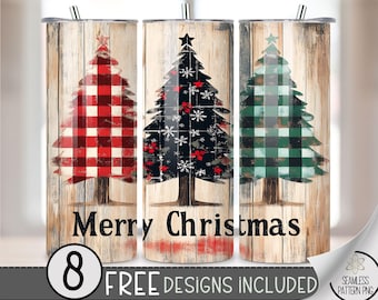 Rustic Christmas Tumbler Wrap, Country Sublimation Tumbler Wrap,Xmas 20Oz Sublimation Wrap,Seamless Sublimation Design,Christmas Tumbler PNG