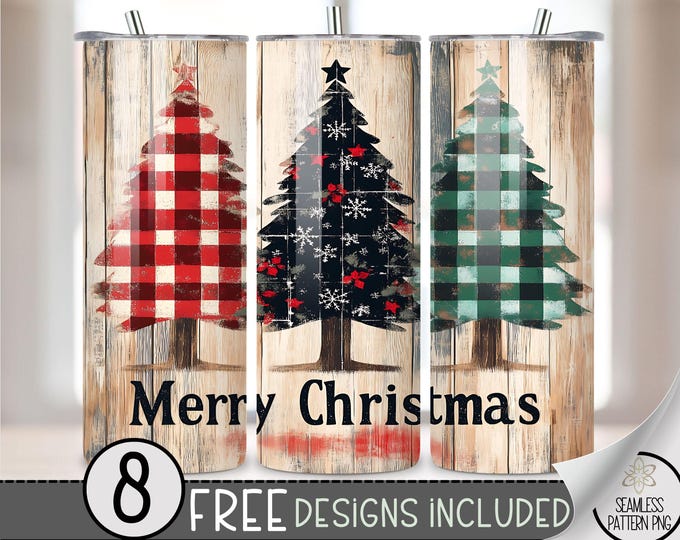 Rustic Christmas Tumbler Wrap, Country Sublimation Tumbler Wrap,Xmas 20Oz Sublimation Wrap,Seamless Sublimation Design,Christmas Tumbler PNG