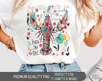Crawfish Boil T-Shirt PNG, Cute Summer Tee, Graphic Tee Design, Fun Crawdad Graphic Tshirt PNG, Sublimation Designs for Shirts Download A218