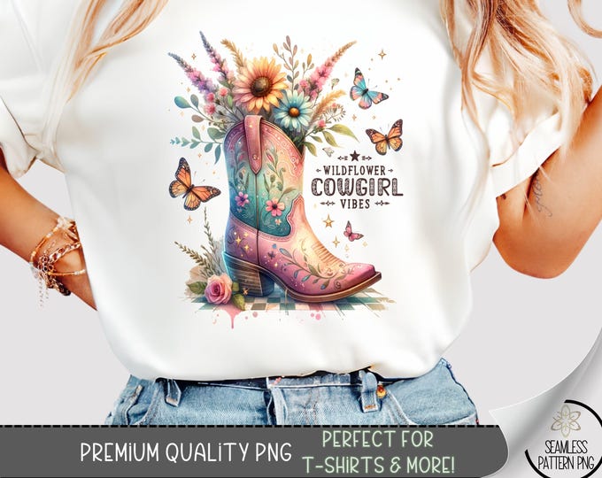Cowboy Boots png T-Shirt File, Cowgirl Shoes png, Howdy Hos png, Western Mom png, Rodeo png, Horse Lover Shirt png Sublimation Design, B600