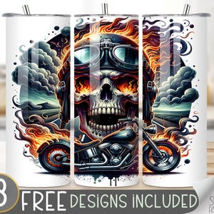 Motorrad-Tumbler-Wrap, Nahtloser Motorrad-Wrap-Tumbler, 20 Unzen amerikanischer Tumbler-Wrap, gerader Tumbler-Wrap, Motorrad-Sublimations-Tumbler