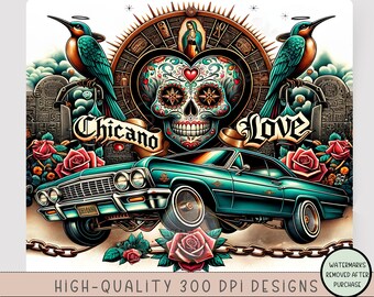 LA Chicano Cholo 20oz Tumbler Wrap, Chicano Style Lowrider
