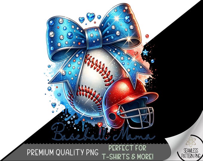 Rhinestone Baseball Png, Coquette Baseball Sublimation Design, Baseball Mom Png, Coquette Bow PNG, Sport Png, Big Pride Png DTF Design, A172