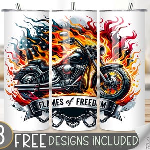 Motorrad-Tumbler-Wrap, Nahtloser Motorrad-Wrap-Tumbler, 20 Unzen amerikanischer Tumbler-Wrap, gerader Tumbler-Wrap, Motorrad-Sublimations-Tumbler