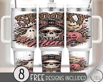 Halloween 40oz Tumbler Wrap, Spooky State of Mind Sublimation Design, Digital Download, B10505